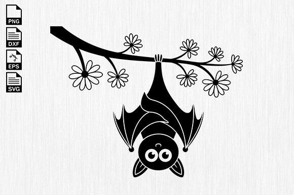 Bat SVG, Floral Bat SVG, Halloween Bat Review