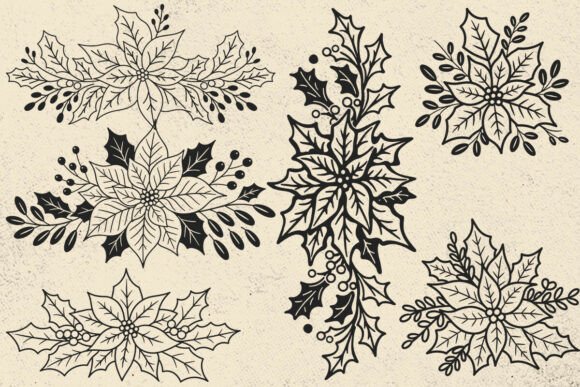 Christmas Floral Set SVG Review for Real Embroidery