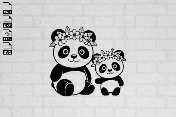 Cute Baby Panda Svg, Floral Panda Svg Review