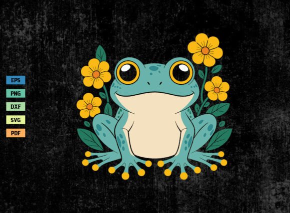 Cute Floral Frog SVG Flower Frog Shirt Review