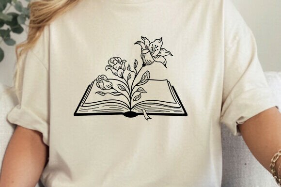 Floral Book Svg,Book,Reading, Read Review