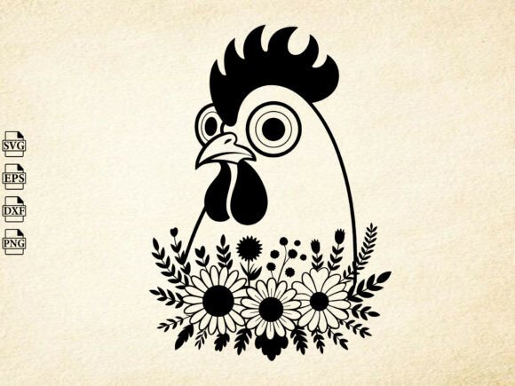 Floral Chicken SVG, Chicken Clipart: A Designer's Embroidery Review