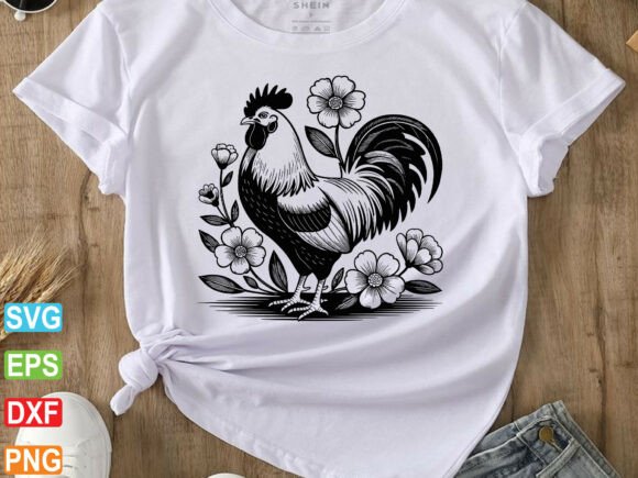 Floral Chicken SVG Review for Real Embroidery