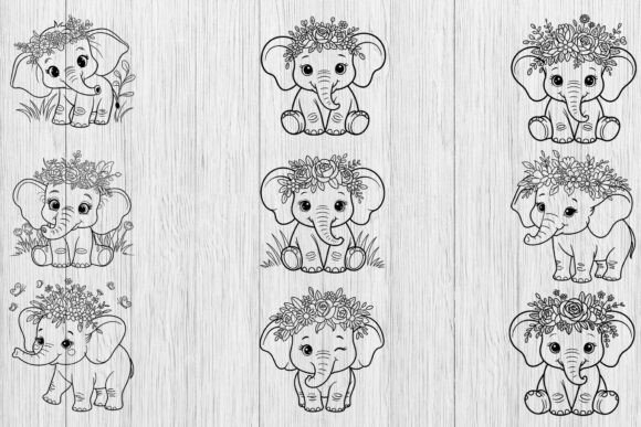 Floral Elephant Svg Bundle,Floral Animal Review
