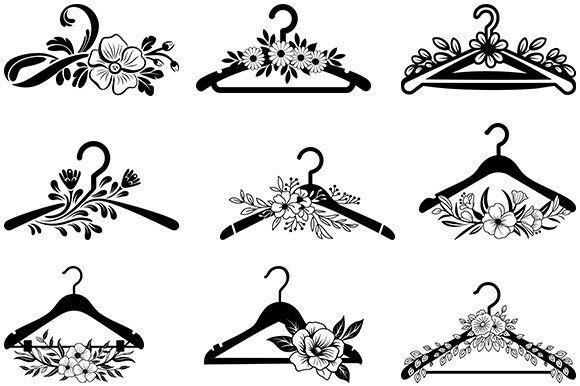 Floral Hangers Svg,Clothes Hanger Bundle Review