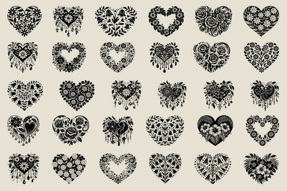 Floral Heart SVG Bundle, Heart SVG: A Designer's Stitch-Test Review