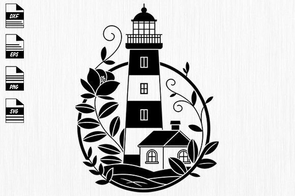 Floral Lighthouse Svg,Lighthouse Svg Design Review
