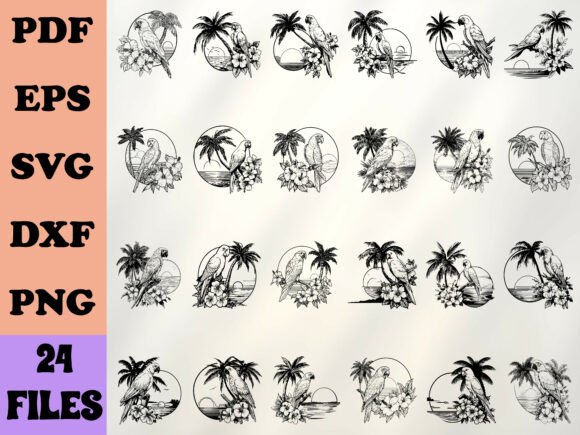Floral Parrot SVG, Parrot Shirt, Parrot Review