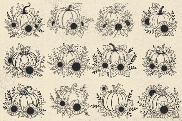 Floral Pumpkin SVG , Sunflower Pumpkin Review