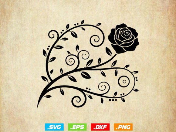 Floral Swirl SVG,Flourish Pattern Clipar Review