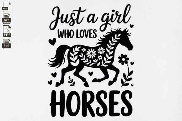 Horse Lover SVG, Floral Horse, Animal Review