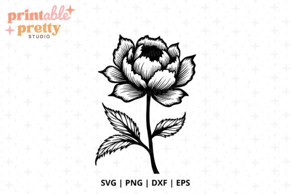 Reviewing Detailed Peony SVG, Floral Art for Real Embroidery